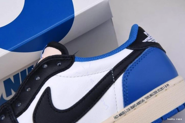 Cheap Husky Retro Jordan 1 Low Air Scott Fragment DM7866-140 x x Travis Design 0823